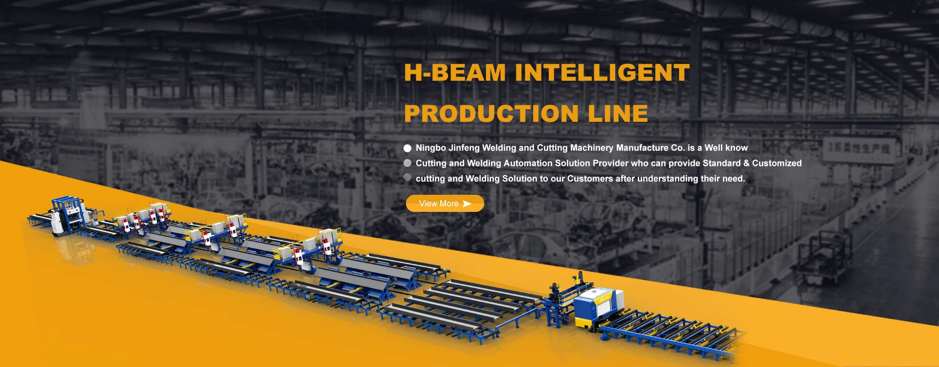 Pabrik Garis Las H-beam Cina